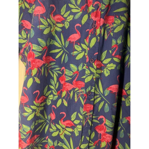 Joe Martin Tropical Flamingos Men’s Shirt Size XL - Picture 3 of 3